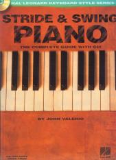 Stride & Swing Piano Valerio Book & Cd Sheet Music Songbook