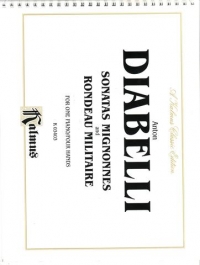 Diabelli Rondeau Militaire Piano Duet Sheet Music Songbook