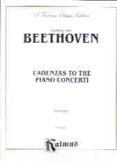 Beethoven Cadenzas To The Piano Concerti Sheet Music Songbook