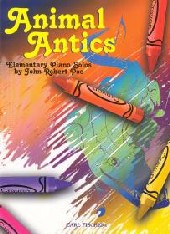 Animal Antics Poe Elementary Piano Solos Sheet Music Songbook
