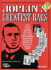 Joplin Greatest Rags Piano Book & Cd Sheet Music Songbook