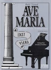 Bach/gounod Ave Maria Robbins Easy Piano Sheet Music Songbook