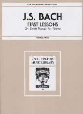 Bach First Lessons 24 Short Pieces Carroll-freed Sheet Music Songbook