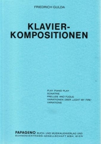 Gulda Piano Works (klavier Kompositionen) Piano Sheet Music Songbook