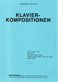 Gulda Piano Works (klavier Kompositionen) Piano Sheet Music Songbook