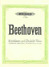 Beethoven Ecossaises & German Dances Piano Sheet Music Songbook