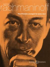 Rachmaninoff Preludes (5) Piano Duet Sheet Music Songbook