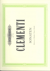 Clementi Sonatas Piano Duet Sheet Music Songbook