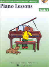 Hal Leonard Student Piano Lessons Book 4 Bk & Cd Sheet Music Songbook