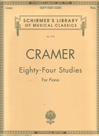 Cramer 84 Studies Piano Sheet Music Songbook