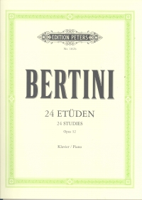 Bertini Piano Studies (24) Vol 2 Op32 Sheet Music Songbook