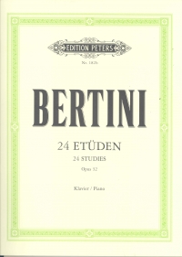 Bertini Piano Studies (24) Vol 2 Op32 Sheet Music Songbook