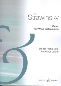 Stravinsky Octet For Wind Instruments Piano Solo Sheet Music Songbook