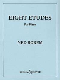 Rorem Etudes (8) Piano Sheet Music Songbook