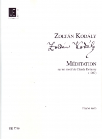 Kodaly Meditation Piano Solo Sheet Music Songbook