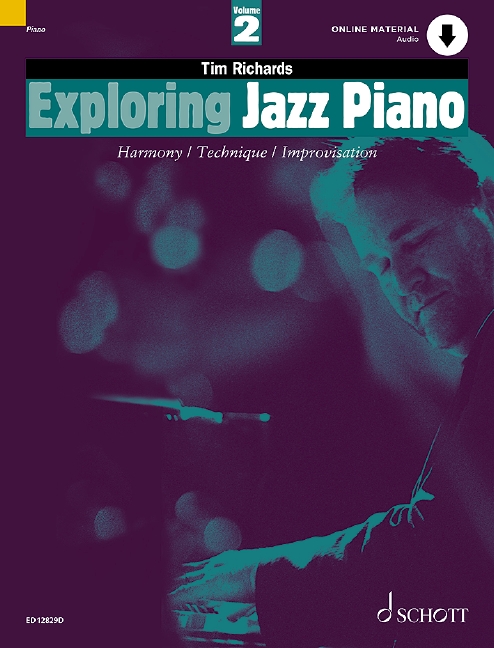 Exploring Jazz Piano Vol 2 Richards Book & Audio Sheet Music Songbook