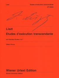 Liszt Etudes Dexecution Transcendante Ubber Sheet Music Songbook