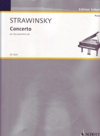 Stravinsky Concerto For 2 Pianos 2pf/4hands Sheet Music Songbook