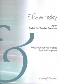 Stravinsky Agon Ballet For Twelve Dancers 2 Pianos Sheet Music Songbook