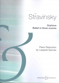 Stravinsky Orpheus (spinner) Piano Reduction Sheet Music Songbook