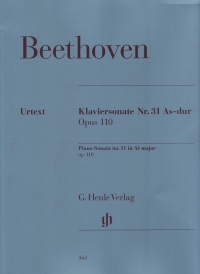 Beethoven Sonata Op110 Ab Piano Sheet Music Songbook