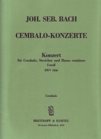 Bach Harpsichord Concerto Bwv1056 Harpsichord Sheet Music Songbook