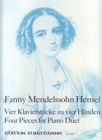 Mendelssohn 4 Pieces For Piano Duets Sheet Music Songbook
