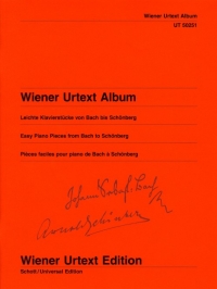 Wiener Urtext Album Easy Pf Pieces Bach-schonberg Sheet Music Songbook