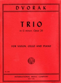 Dvorak Piano Trio Op26 Gmin Sheet Music Songbook
