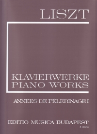 Liszt Annees De La Pelerinage I (switz) Piano Sheet Music Songbook