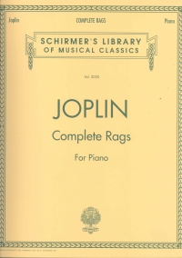 Joplin Complete Rags For Piano (schirmer) Morath Sheet Music Songbook