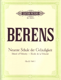 Berens School Of Velocity Op61 Vol 1 (ruthardt) Sheet Music Songbook