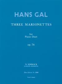 Gal 3 Marionettes Piano Duet Sheet Music Songbook