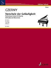 Czerny Preliminary School Of Velocity Op849 Piano Sheet Music Songbook