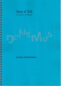 Andriessen Nuit Dete Piano 4 Hands Sheet Music Songbook