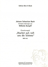 Bach Wachet Auf! Piano Sheet Music Songbook