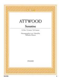 Attwood Sonatine G Ohmen Piano Sheet Music Songbook