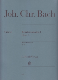 Bach Jc Piano Sonatas Book 1 Op5 Sheet Music Songbook