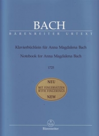 Bach Anna Magdalena Bach Notebook 1725 Piano Sheet Music Songbook