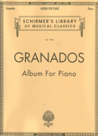 Granados Album For Piano Sheet Music Songbook