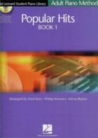 Hal Leonard Student Piano Adult Popular Hits 1 +cd Sheet Music Songbook