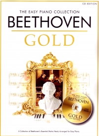 Beethoven Gold Easy Piano Collection Cd Edition Sheet Music Songbook