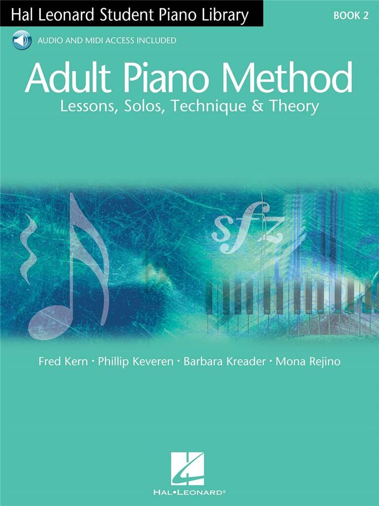 Hal Leonard Adult Piano Method Book 2 + Online Sheet Music Songbook