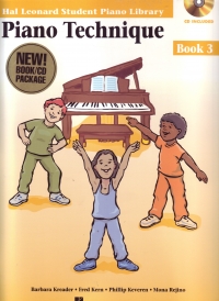 Hal Leonard Student Piano Technique 3 Book/cd Sheet Music Songbook