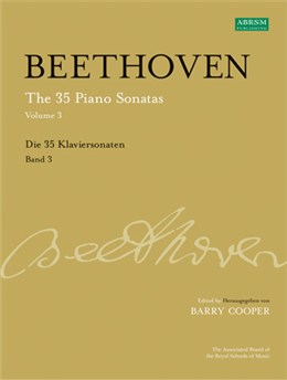 Beethoven Piano Sonatas (35) Vol 3 Cooper Sheet Music Songbook