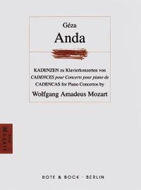 Anda Kadenzen Zu Klavierkonzerten Mozart Sheet Music Songbook