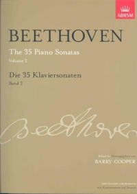 Beethoven Piano Sonatas (35) Vol 2  In German  Sheet Music Songbook