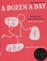 Dozen A Day Book 3 Transitional Book & Cd Sheet Music Songbook