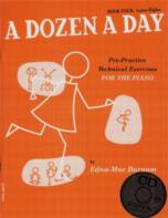 Dozen A Day Book 4 Lower-higher Book & Cd Sheet Music Songbook