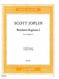 Joplin Famous Ragtimes 1 Piano Sheet Music Songbook